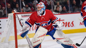 MONTREAL, QC - DECEMBER 11: Cayden Primeau (30) of the Montreal Canadiens tends net during the first period of the NHL game between the Ottawa Senators and the Montreal Canadiens on December 11, 2019, at the Bell Centre in Montreal, QC (Photo by Vincent Ethier/Icon Sportswire via Getty Images)