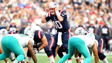 New England Patriots quarterback Mac Jones. (Brian Fluharty-USA TODAY Sports)