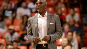 CHICAGO, IL - JULY 23: Coach Charles Oakley of Killer 3s reacts during the game against the Ghost Ballers during week five of the BIG3 three on three basketball league at UIC Pavilion on July 23, 2017 in Chicago, Illinois. (Photo by Streeter Lecka/BIG3/Getty Images)