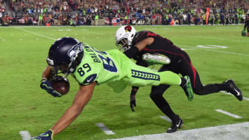 GLENDALE, AZ - NOVEMBER 09: Wide receiver Doug Baldwin of the Seahawks. (Photo by Norm Hall/Getty Images)