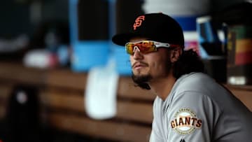 With Hunter Pence out at least a month with a hamstring injury, Jarrett Parker won't be spending much time on the Giants bench. Isaiah J. Downing-USA TODAY Sports
