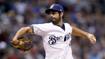 MILWAUKEE, WISCONSIN - MAY 21: Gio Gonzalez #47 of the Milwaukee Brewers pitches in the third inning against the Cincinnati Reds at Miller Park on May 21, 2019 in Milwaukee, Wisconsin. (Photo by Dylan Buell/Getty Images)
