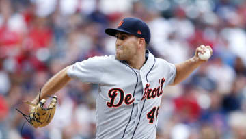 CLEVELAND, OH - JULY 18: Starting pitcher Matthew Boyd #48 of the Detroit Tigers pitches against the Cleveland Indians during the first inning at Progressive Field on July 18, 2019 in Cleveland, Ohio. (Photo by Ron Schwane/Getty Images)