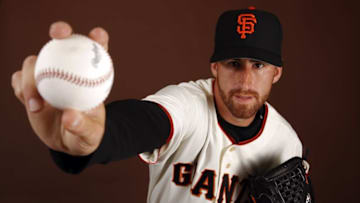 SCOTTSDALE, AZ - FEBRUARY 27: Vinnie Chulk #31 of the San Francisco Giants poses for a photo during Spring Training Photo Day at Scottsdale Stadium in Scottsdale, Arizona. (Photo by Chris Graythen/Getty Images)