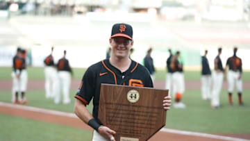 Could the SF Giants look to sign 2020 Willie Mac Award winner Mike Yastrzemski to an extension? (Photo by Lachlan Cunningham/Getty Images)