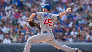 DENVER, CO - AUGUST 21: Spencer Patton #45 of the Chicago Cubs pitches against the Colorado Rockies during a game at Coors Field on August 21, 2016 in Denver, Colorado. (Photo by Dustin Bradford/Getty Images)