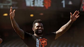 SAN FRANCISCO, CA - AUGUST 05: Pablo Sandoval #48 of the San Francisco Giants warms up before the game against the Arizona Diamondbacks at AT&T Park on August 5, 2017 in San Francisco, California. (Photo by Jason O. Watson/Getty Images)