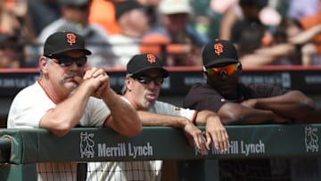 SAN FRANCISCO, CA - AUGUST 13: (L-R) Manager Bruce Bochy