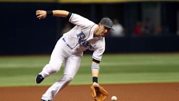 ST. PETERSBURG, FL - JUNE 19: Third baseman Evan Longoria