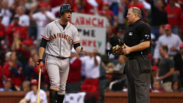 ST LOUIS, MO - OCTOBER 17: Brandon Belt