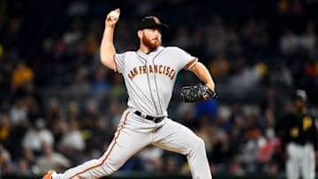PITTSBURGH, PA - MAY 12: Sam Dyson #49 of the San Francisco Giants pitches during the seventh inning against the Pittsburgh Pirates at PNC Park on May 12, 2018 in Pittsburgh, Pennsylvania. (Photo by Joe Sargent/Getty Images)