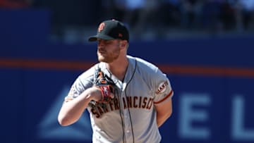 NEW YORK, NY - AUGUST 23: Will Smith #13 of the San Francisco Giants pitches against the New York Mets during their game at Citi Field on August 23, 2018 in New York City. (Photo by Al Bello/Getty Images)