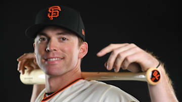 SCOTTSDALE, AZ - FEBRUARY 21: Zach Green #76 of the San Francisco Giants poses during the Giants Photo Day on February 21, 2019 in Scottsdale, Arizona. (Photo by Jamie Schwaberow/Getty Images)