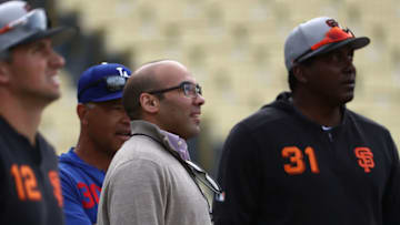 Hensley Farhan Zaidi of the SF Giants will oversee their 2020 MLB trade deadline. (Photo by Victor Decolongon/Getty Images)