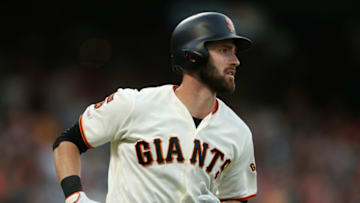 Steven Duggar of the SF Giants. (Photo by Lachlan Cunningham/Getty Images)