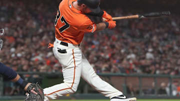 Joey Rickard SF Giants. (Photo by Thearon W. Henderson/Getty Images)