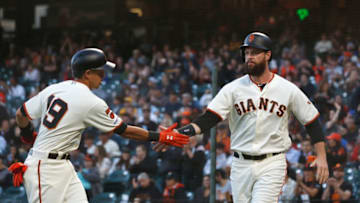 Giants first baseman Brandon Belt. (Photo by Lachlan Cunningham/Getty Images)