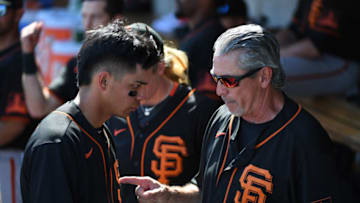 Giants infielder Mauricio Dubon. (Photo by Norm Hall/Getty Images)