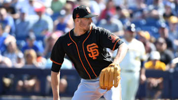 The Yankees are interested in SF Giants pitcher Kevin Gausman (Photo by Norm Hall/Getty Images).