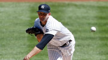 NEW YORK, NEW YORK - AUGUST 20: (NEW YORK DAILIES OUT) James Paxton #65 of the New York Yankees in action against the Tampa Bay Rays at Yankee Stadium on August 20, 2020 in New York City. The Rays defeated the Yankees 10-5. (Photo by Jim McIsaac/Getty Images)