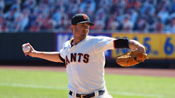 SF Giants starting pitcher Kevin Gausman (34) pitches the ball against the Colorado Rockies during the first inning at Oracle Park. (Kelley L Cox-USA TODAY Sports)