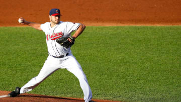 Jake Westbrook #37 of the Cleveland Indians (Photo by Jared Wickerham/Getty Images)