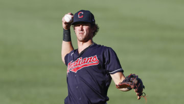 Nolan Jones #95 of the Cleveland Guardians (Photo by Ron Schwane/Getty Images)