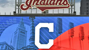 The Cleveland Indians logo above the scoreboard (Photo by Jason Miller/Getty Images)
