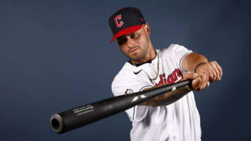 GOODYEAR, ARIZONA - MARCH 22: Bryan Lavastida #81 of the Cleveland Guardians poses during Photo Day at Goodyear Ballpark on March 22, 2022 in Goodyear, Arizona. (Photo by Chris Coduto/Getty Images)