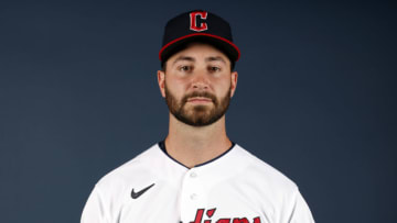 GOODYEAR, ARIZONA - MARCH 22: Cody Morris of the Cleveland Guardians poses during Photo Day at Goodyear Ballpark on March 22, 2022 in Goodyear, Arizona. (Photo by Chris Coduto/Getty Images)