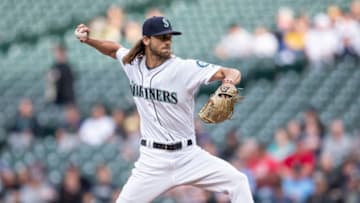 SEATTLE, WA - JUNE 20: Starter Tayler Scott #61 of the Seattle Mariners delivers a pitch during the first inning of a game against the Baltimore Orioles at T-Mobile Park on June 20, 2019 in Seattle, Washington. (Photo by Stephen Brashear/Getty Images)