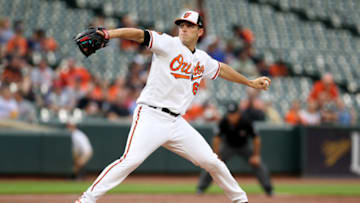 BALTIMORE, MARYLAND - MAY 29: Starting pitcher John Means #67 of the Baltimore Orioles throws to a Detroit Tigers batter in the first inning at Oriole Park at Camden Yards on May 29, 2019 in Baltimore, Maryland. (Photo by Rob Carr/Getty Images)