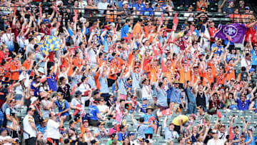 BALTIMORE, MD - AUGUST 04: Fans cheer during the fifth inning of the game between the Baltimore Orioles and the Toronto Blue Jays at Oriole Park at Camden Yards on August 4, 2019 in Baltimore, Maryland. (Photo by Greg Fiume/Getty Images)