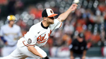 Paul Fry #51 of the Baltimore Orioles. (Photo by Greg Fiume/Getty Images)