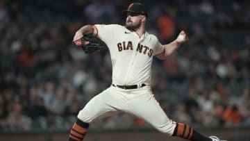 SAN FRANCISCO, CALIFORNIA - SEPTEMBER 29: Carlos Rodon #16 of the San Francisco Giants pitches against the Colorado Rockies in the top of the si inning at Oracle Park on September 29, 2022 in San Francisco, California. (Photo by Thearon W. Henderson/Getty Images)