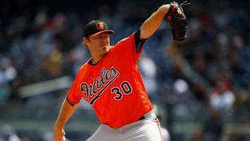 NEW YORK, NY - APRIL 07: Chris Tillman #30 of the Baltimore Orioles pitches in the first inning against the New York Yankees at Yankee Stadium on April 7, 2018 in the Bronx borough of New York City. (Photo by Jim McIsaac/Getty Images)