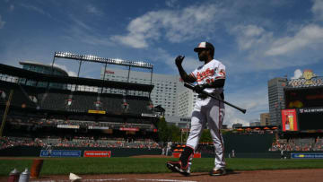 Sep 4, 2022; Baltimore, Maryland, USA; Baltimore Orioles center fielder Cedric Mullins (31) was onto the field during his third inning at bat against the Oakland Athletics at Oriole Park at Camden Yards. Mandatory Credit: Tommy Gilligan-USA TODAY Sports