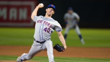 Sep 23, 2022; Oakland, California, USA; New York Mets starting pitcher Chris Bassitt (40) throws a pitch against the Oakland Athletics during the sixth inning at RingCentral Coliseum. Mandatory Credit: Darren Yamashita-USA TODAY Sports