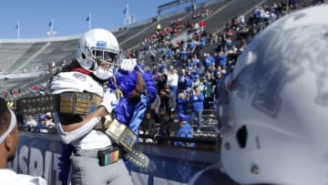 BIRMINGHAM, AL - DECEMBER 22: Chris Claybrooks #31 of the Memphis Tigers celebrates after returning an interception 37 yards for a touchdown against the Wake Forest Demon Deacons in the second quarter of the Birmingham Bowl at Legion Field on December 22, 2018 in Birmingham, Alabama. (Photo by Joe Robbins/Getty Images)