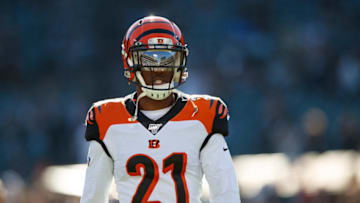 OAKLAND, CA - NOVEMBER 17: Defensive back Darqueze Dennard #21 of the Cincinnati Bengals warms up before the game against the Oakland Raiders at RingCentral Coliseum on November 17, 2019 in Oakland, California. The Oakland Raiders defeated the Cincinnati Bengals 17-10. (Photo by Jason O. Watson/Getty Images)