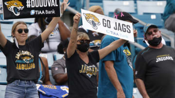 Fans of the Jacksonville Jaguars at TIAA Bank Field (Reinhold Matay-USA TODAY Sports)
