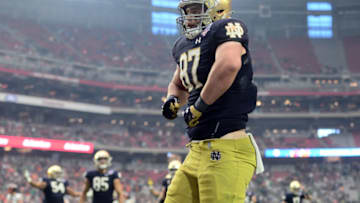 Notre Dame Fighting Irish tight end Michael Mayer (87) at State Farm Stadium. Mandatory Credit: Joe Camporeale-USA TODAY Sports