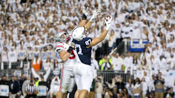 Penn State Nittany Lions tight end Pat Freiermuth #87 (Matthew O'Haren-USA TODAY Sports)