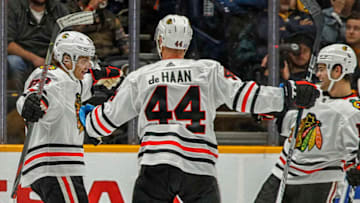 Calvin de Haan, Chicago Blackhawks (Photo by Frederick Breedon/Getty Images)
