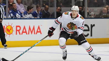 Dominik Kubalik #8, Chicago Blackhawks (Photo by Claus Andersen/Getty Images)