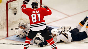 Marian Hossa, Chicago Blackhawks. (Photo by Jonathan Daniel/Getty Images)