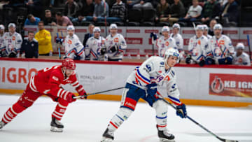 LAUSANNE, SWITZERLAND - OCTOBER 25: #44 Pius Suter of ZSC Lions in action during the Swiss National League game between Lausanne HC and ZSC Lions at Vaudoise Arena on October 25, 2019 in Lausanne, Switzerland. (Photo by RvS.Media/Monika Majer/Getty Images)