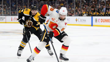 Erik Gustafsson #56, Calgary Flames (Photo by Maddie Meyer/Getty Images)
