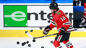 Alex DeBrincat #12, Chicago Blackhawks (Photo by Jeff Vinnick/Getty Images)