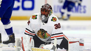 Malcolm Subban #30, Chicago Blackhawks (Photo by Mike Ehrmann/Getty Images)